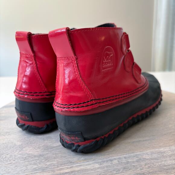Sorel Women’s Red Duck Boots Waterproof NL2511-622 Lace Up Snow Winter Boot Sz 8 - Picture 6 of 10